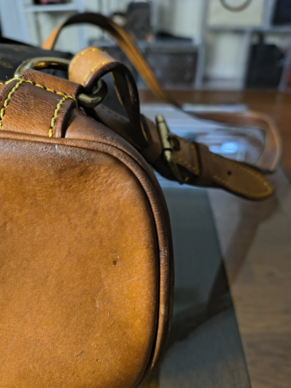 Louis Vuitton Monogram Montsouris MM Backpack Brown Canvas Leather Made in Franc